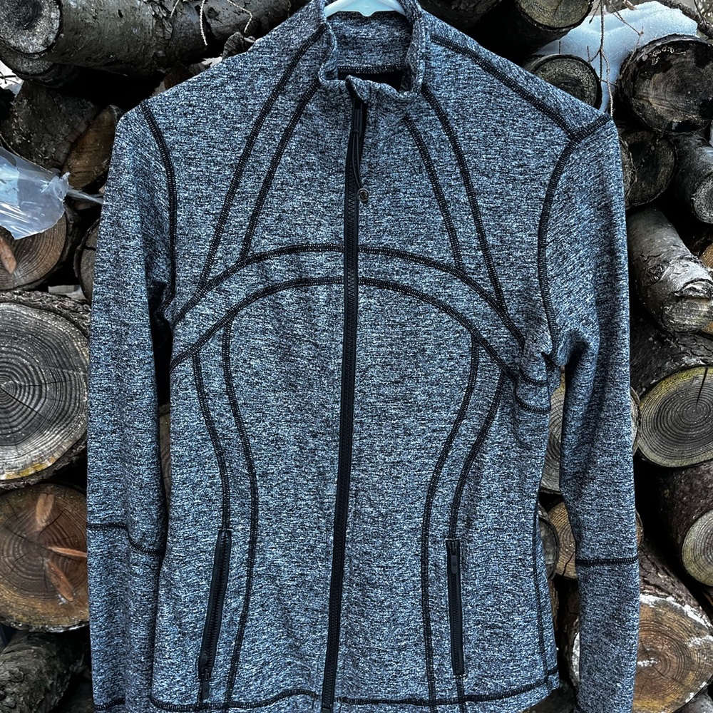 Stylish Gray Zip-Up Jacket